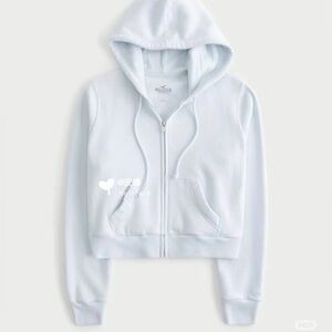 Sky Blue Fleeced Hoodie